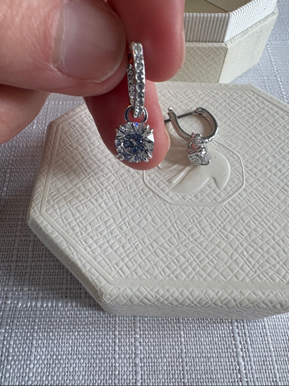 Swarovski Drop/Hoop Earrings
